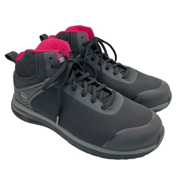 Timberland Pro Women’s Drivetrain Mid Composite Safety Toe ESD Work Boots - Picture 2 of 16